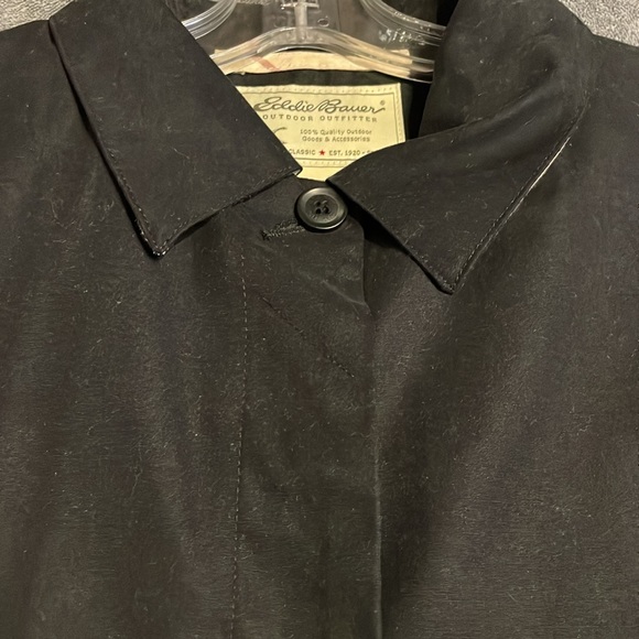 Eddie Bauer Outdoor Outfitters Women’s Black Water-resistant Long Coat - Medium - Picture 4 of 14